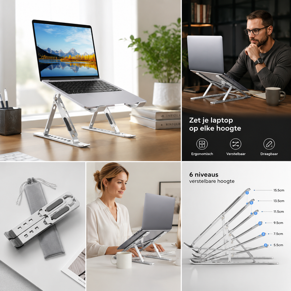 Aluminium Laptopstandaard Pro Series