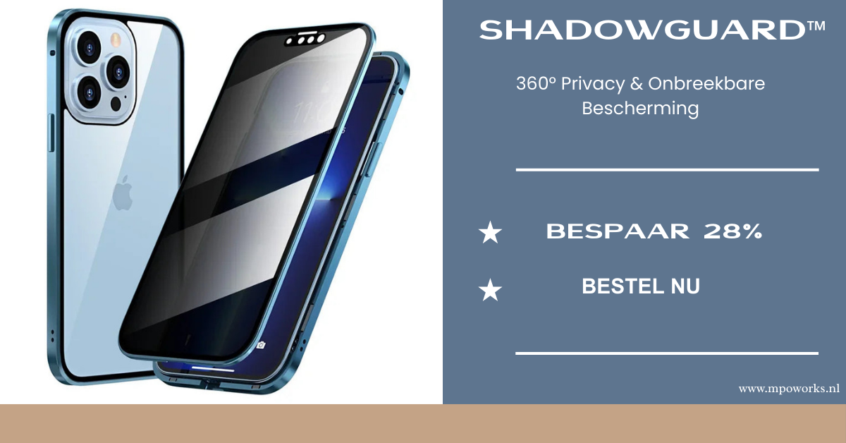 🔒 ShadowGuard™ – 360° Privacy & Onbreekbare Magnetische Bescherming
